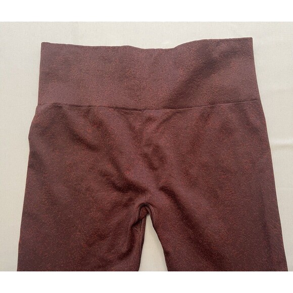 GYMSHARK Adapt Fleck Seamless Leggings Size Medium Chocolate Brown Athletic - Picture 5 of 10